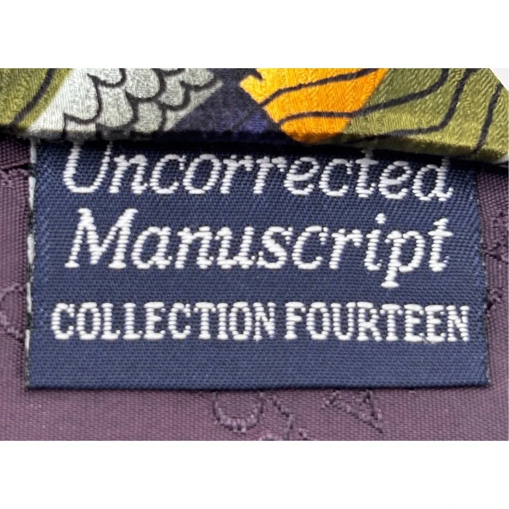 J. Garcia Uncorrected Collection Fourteen Silk Tie Music Notes Abstract Artistic